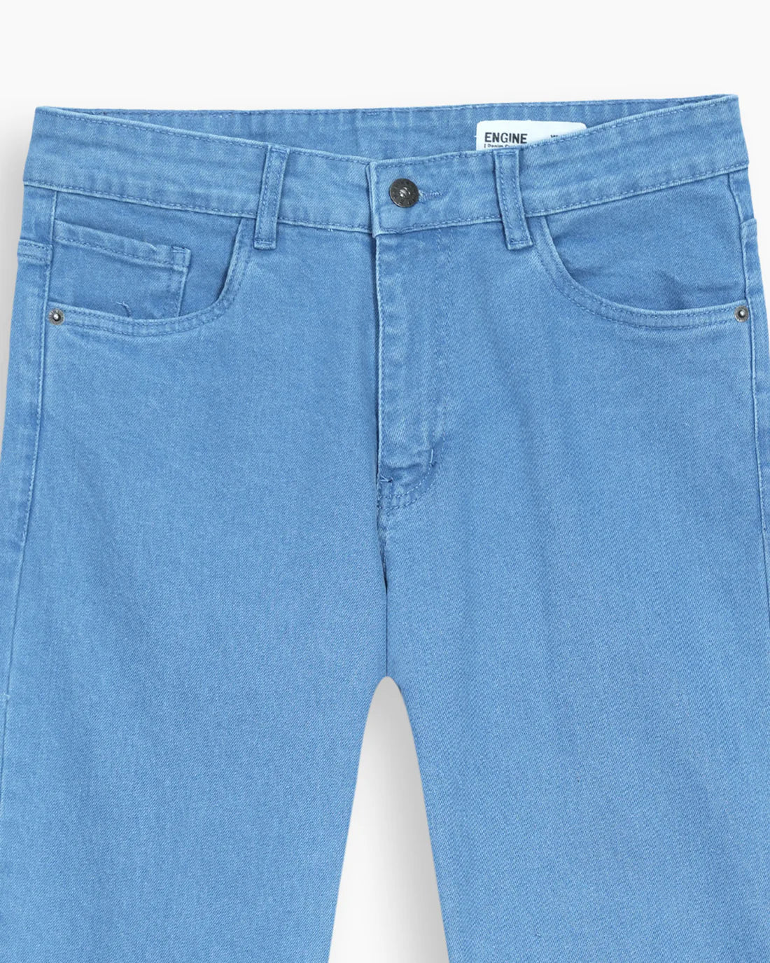 Men Slim Fit Sky Blue Denim