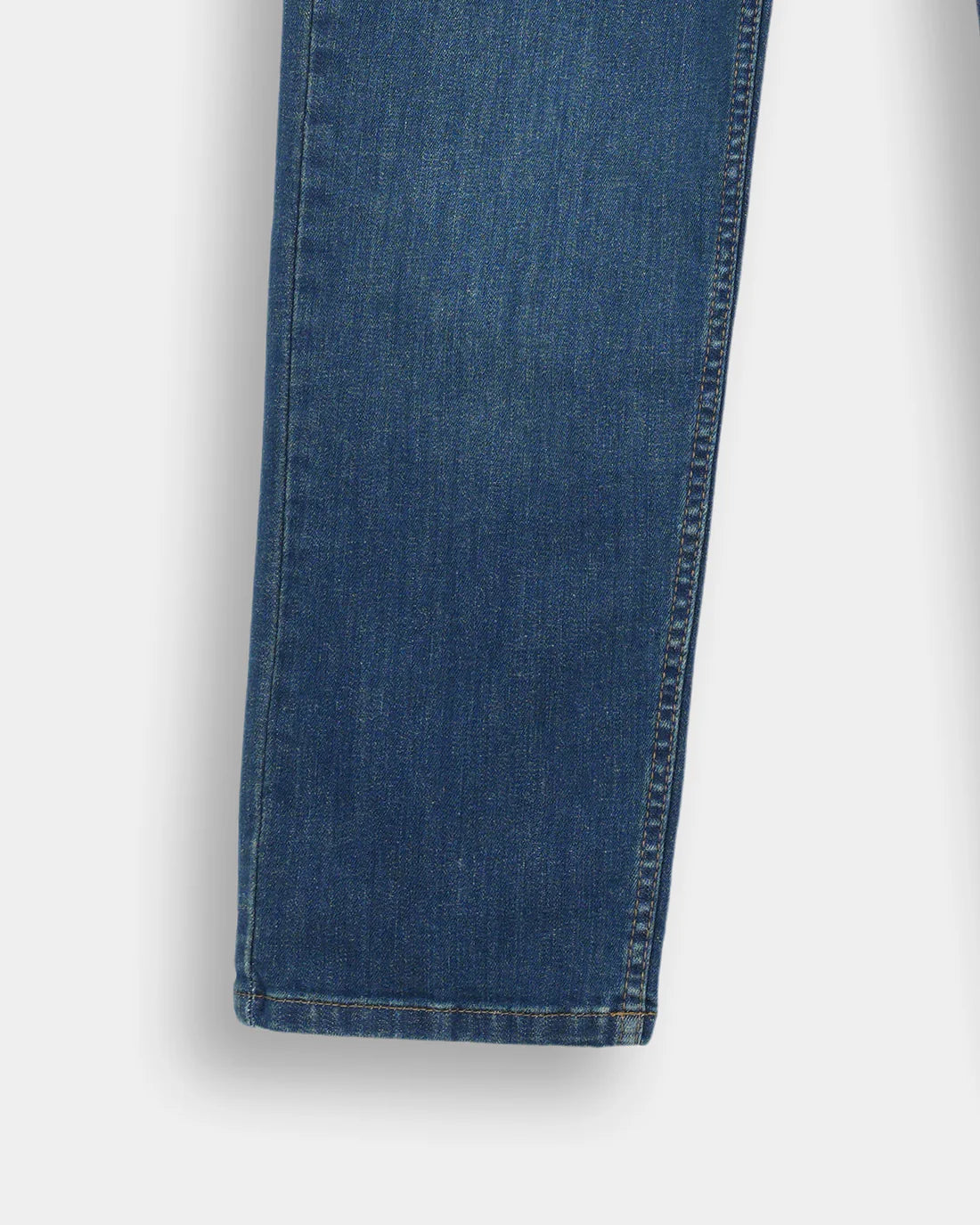 Men Carrot Fit Blue Denim
