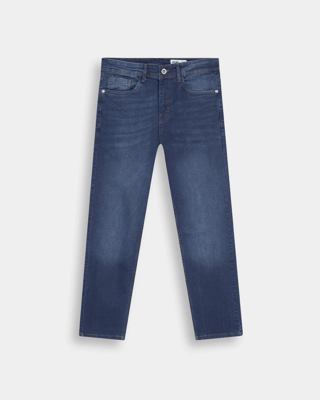 Men Carrot Fit Dark-Blue Denim