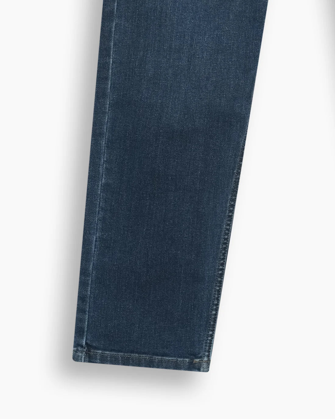 Men Loose Carrot Fit Mid-Blue Denim