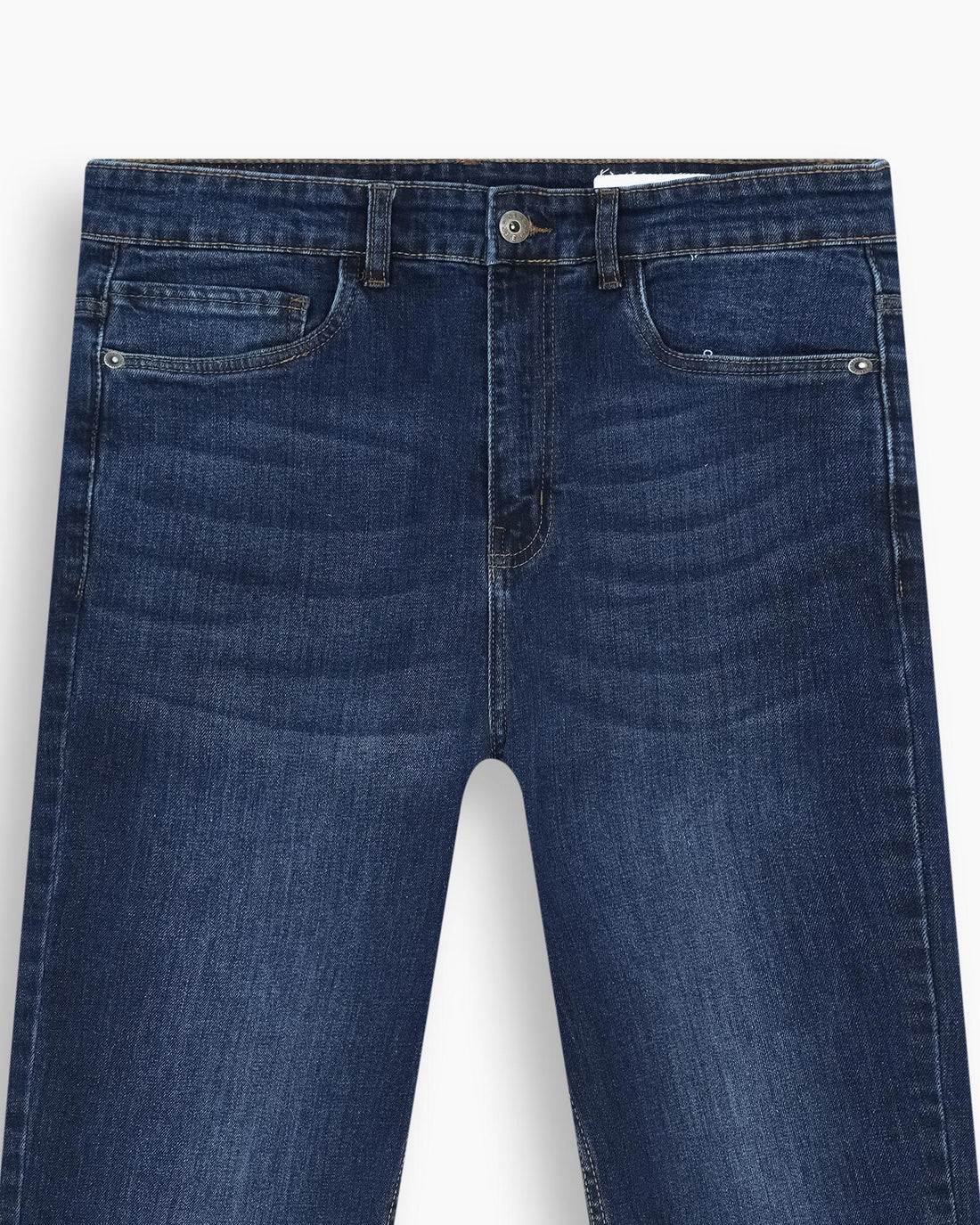 Men Loose Carrot Fit Blue Denim