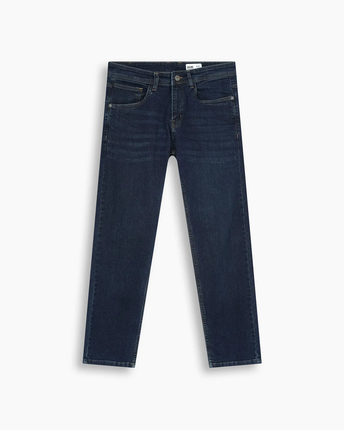 Men Slim Fit Dark Blue Denim