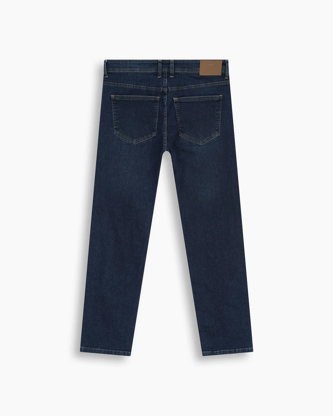 Men Slim Fit Dark Blue Denim