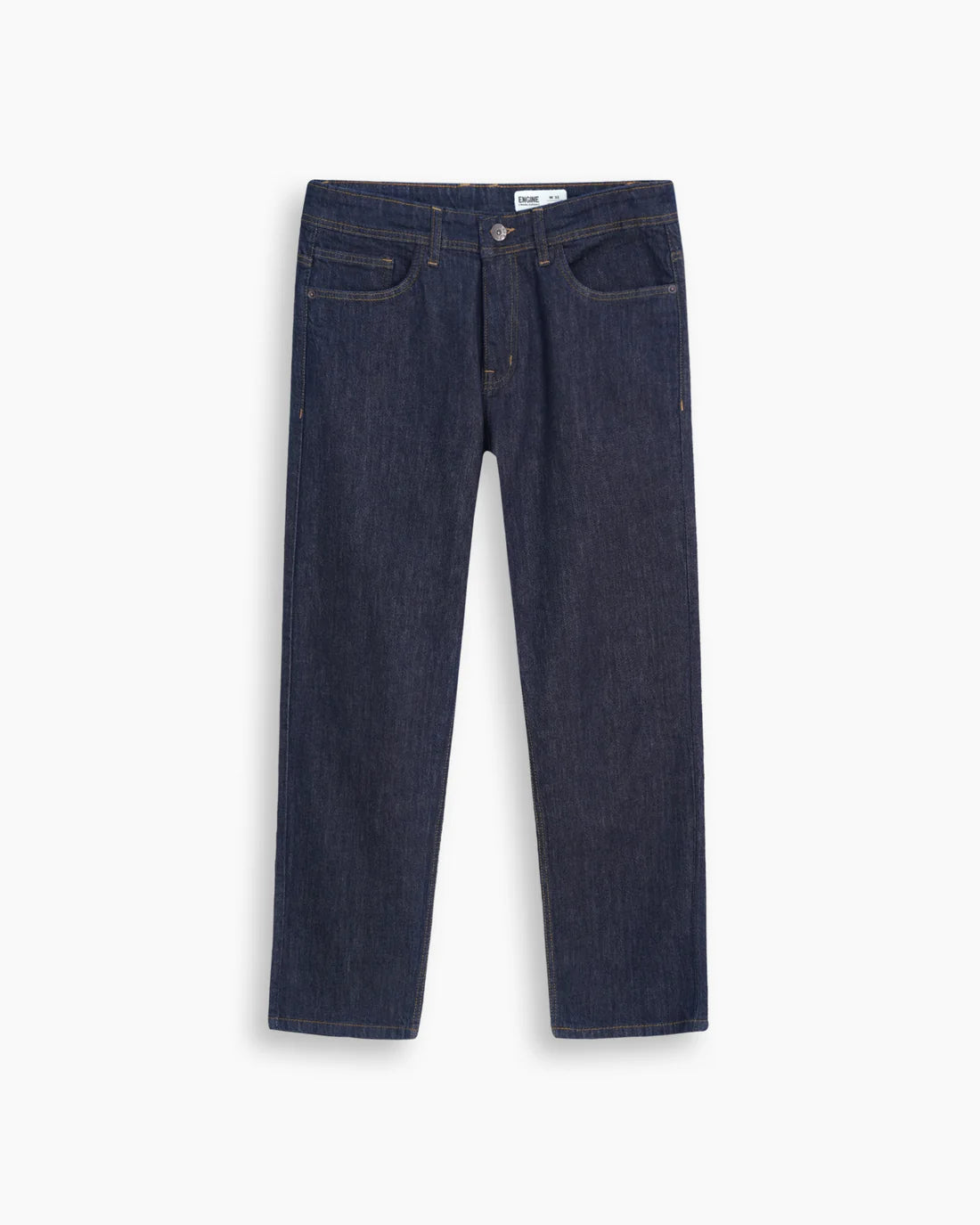 Men Regular Fit Dark Blue Denim