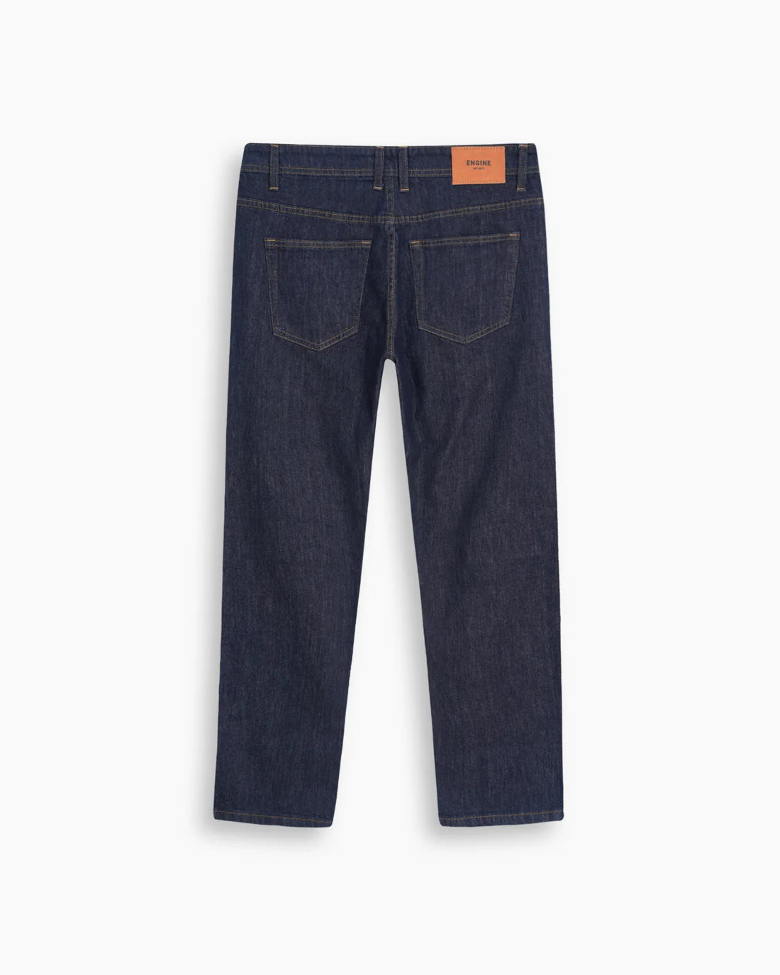 Men Regular Fit Dark Blue Denim