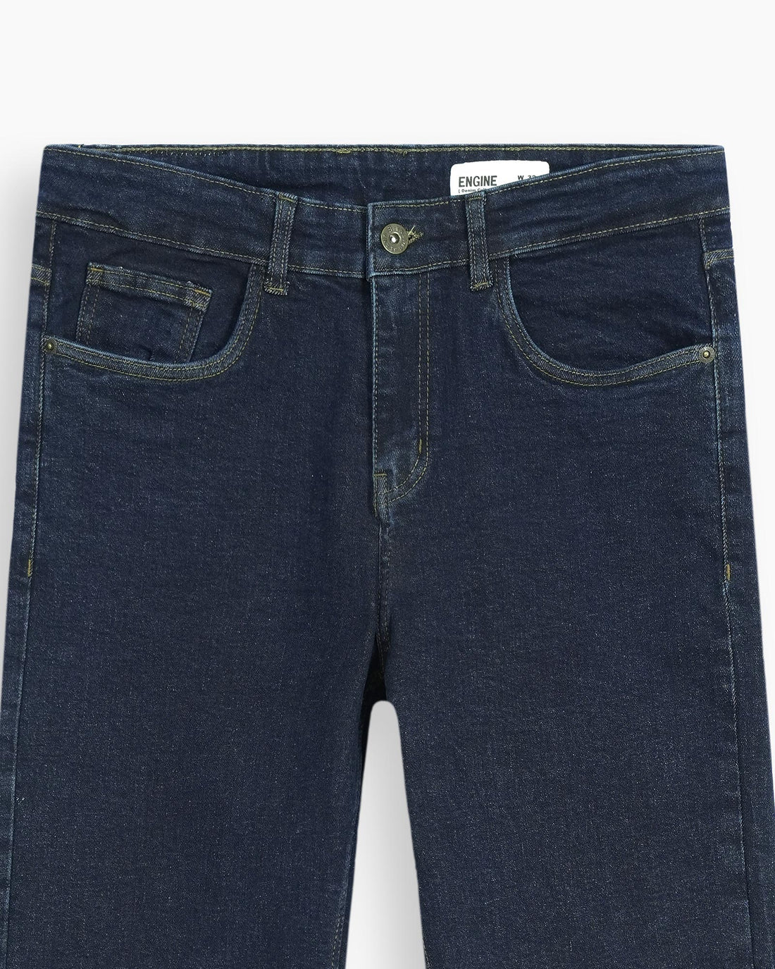 Men Straight Fit Dark Blue Pant