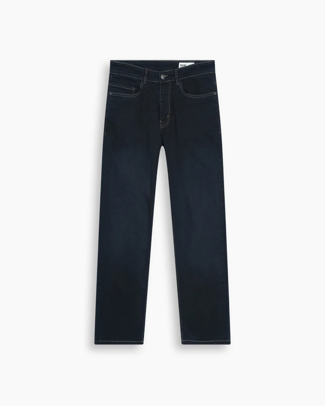 Men Straight Fit Dark Navy-Blue Denim