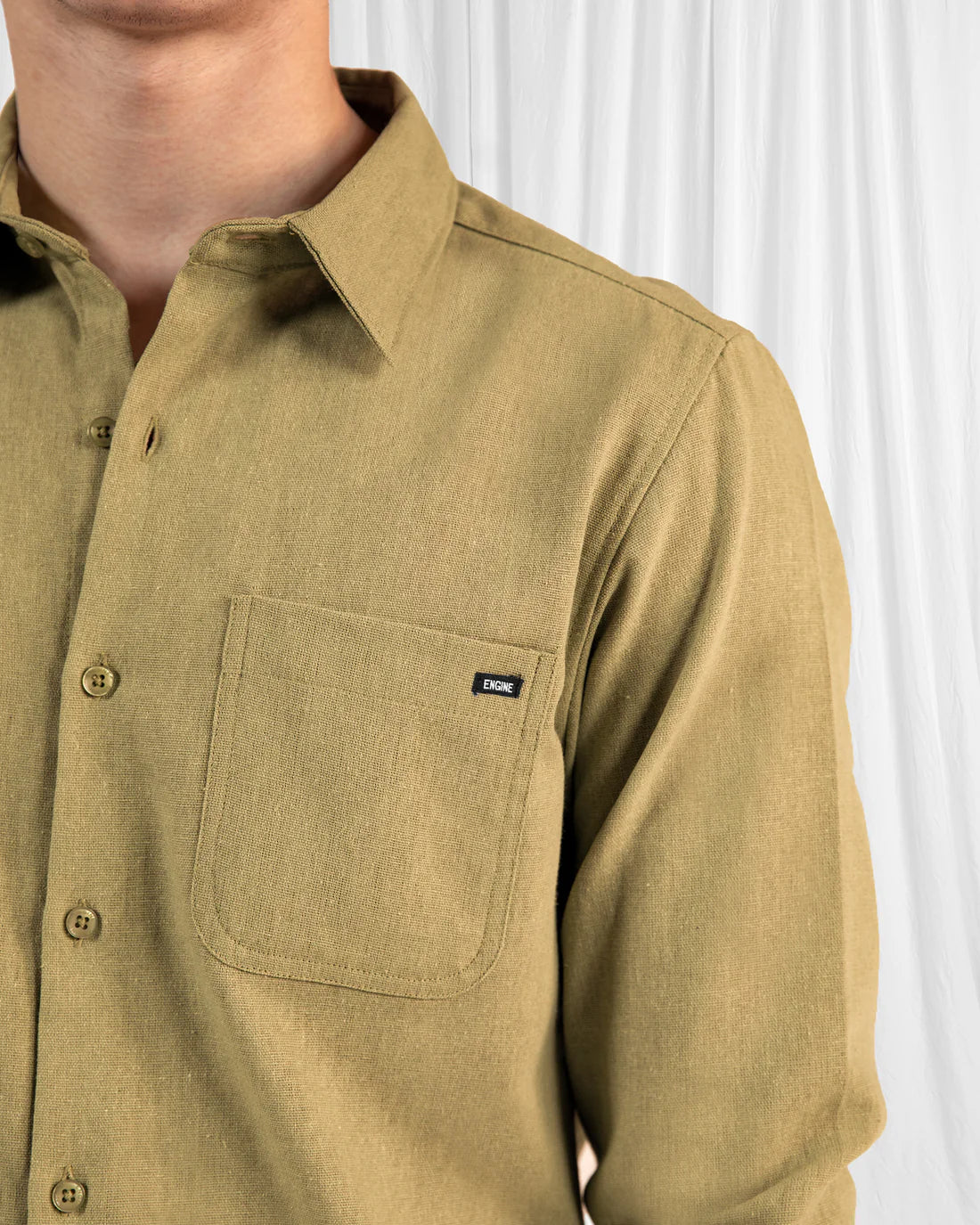 Men Regular Fit Beige Casual Shirt