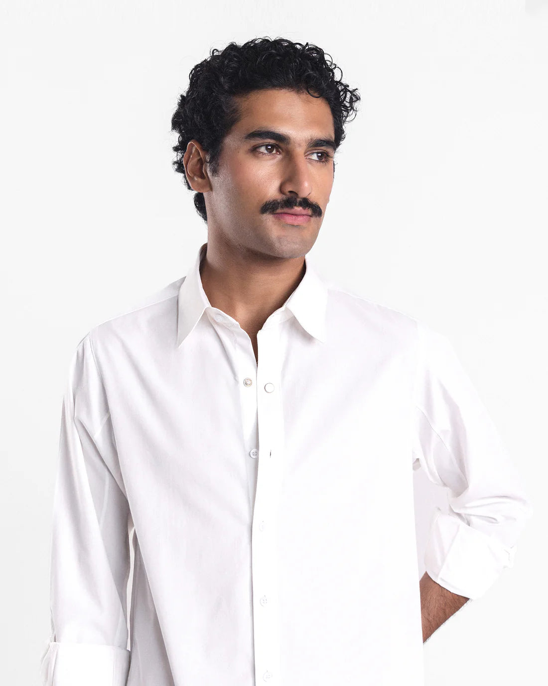 Men Regular Fit White Casual Shirt