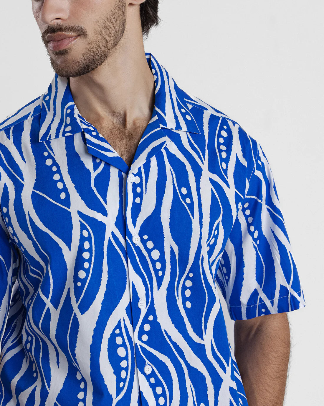 Men Relaxed Fit Blue Casual Shirt