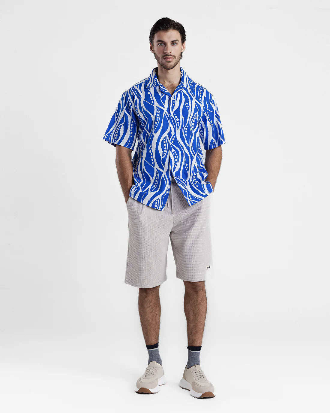 Men Relaxed Fit Blue Casual Shirt