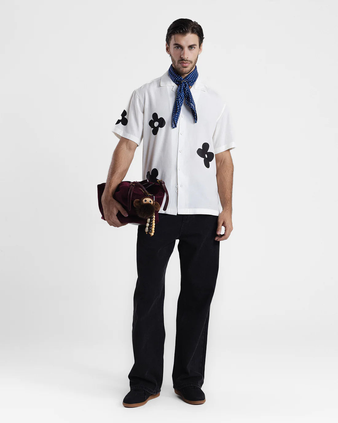 Men Relaxed Fit White Casual Shirt
