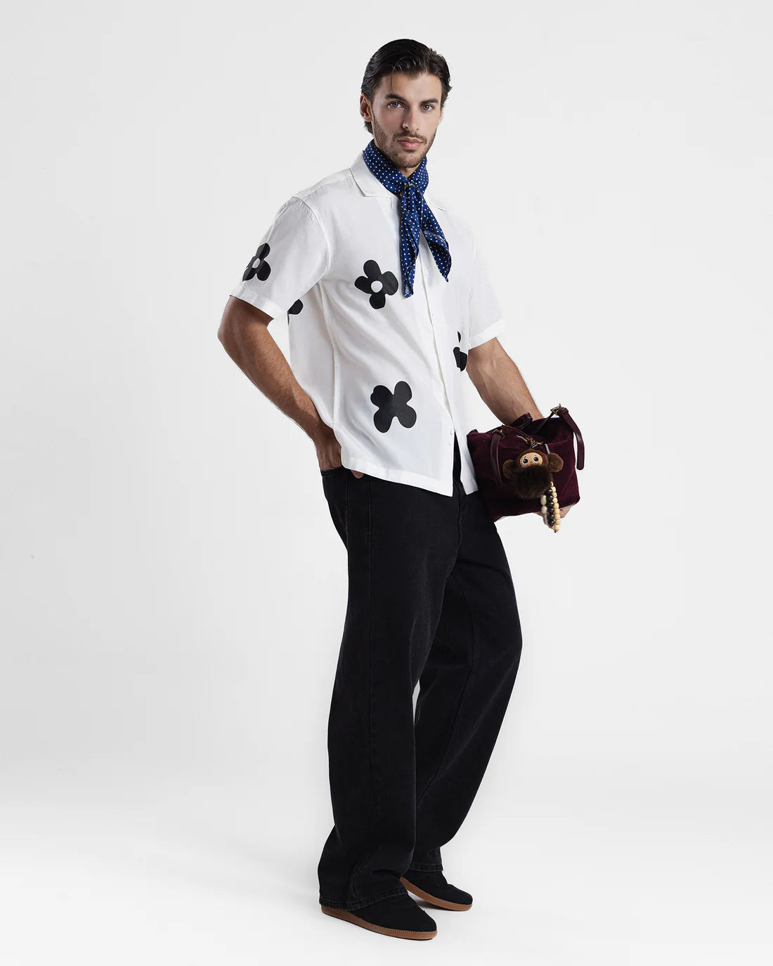 Men Relaxed Fit White Casual Shirt
