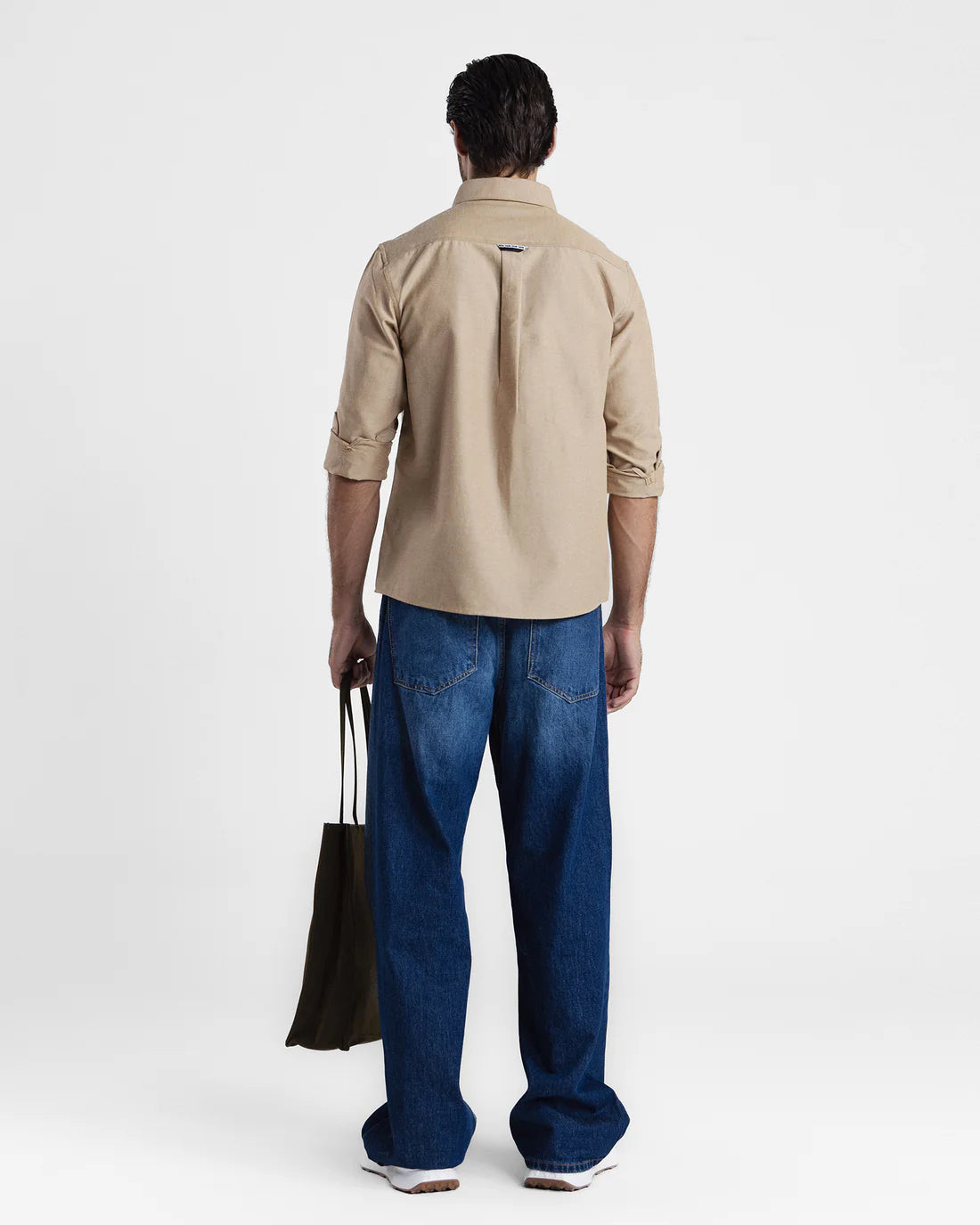 Men Regular Fit Camel Beige Casual Shirt