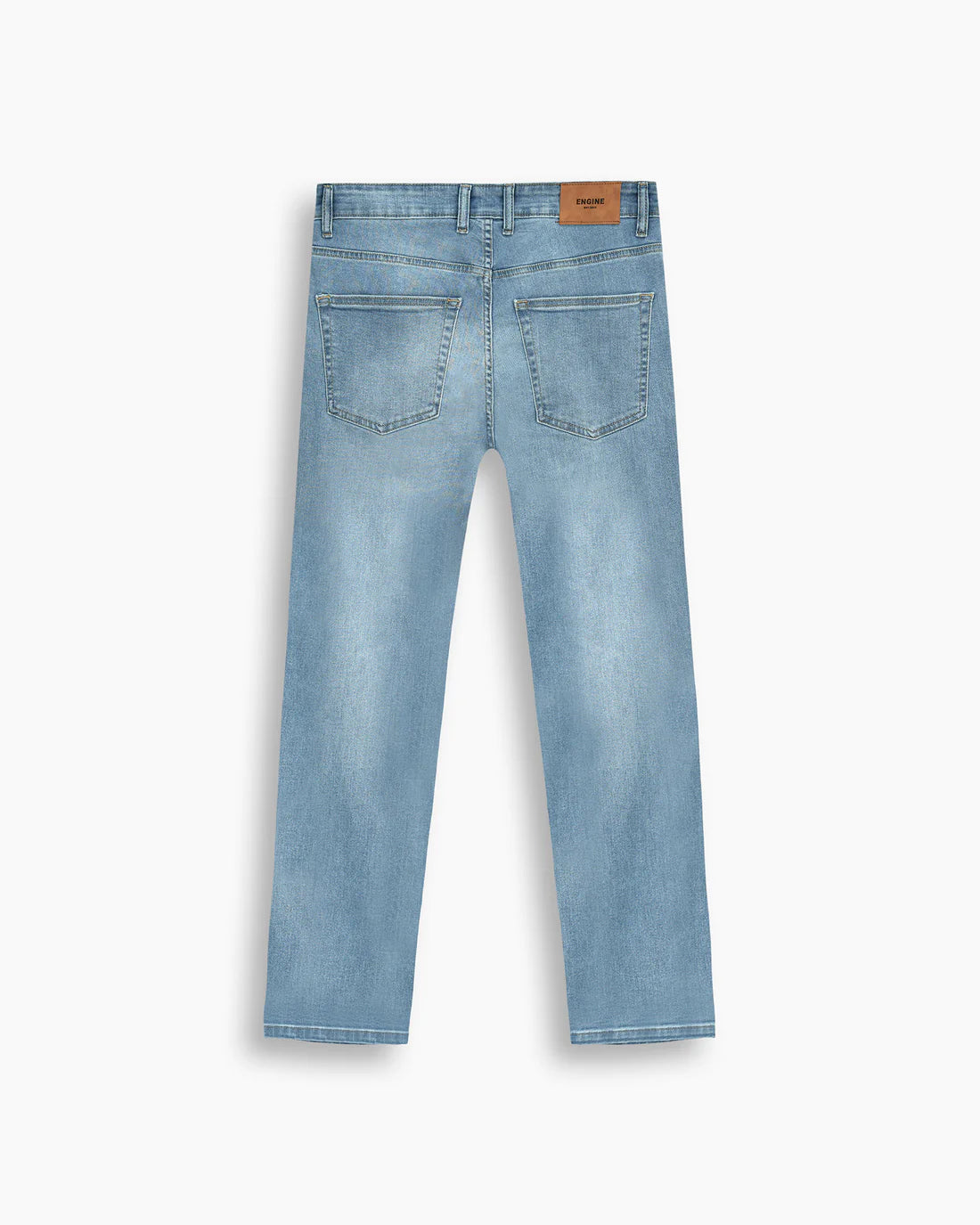 Men Slim Fit Dark Ice-Blue Denim