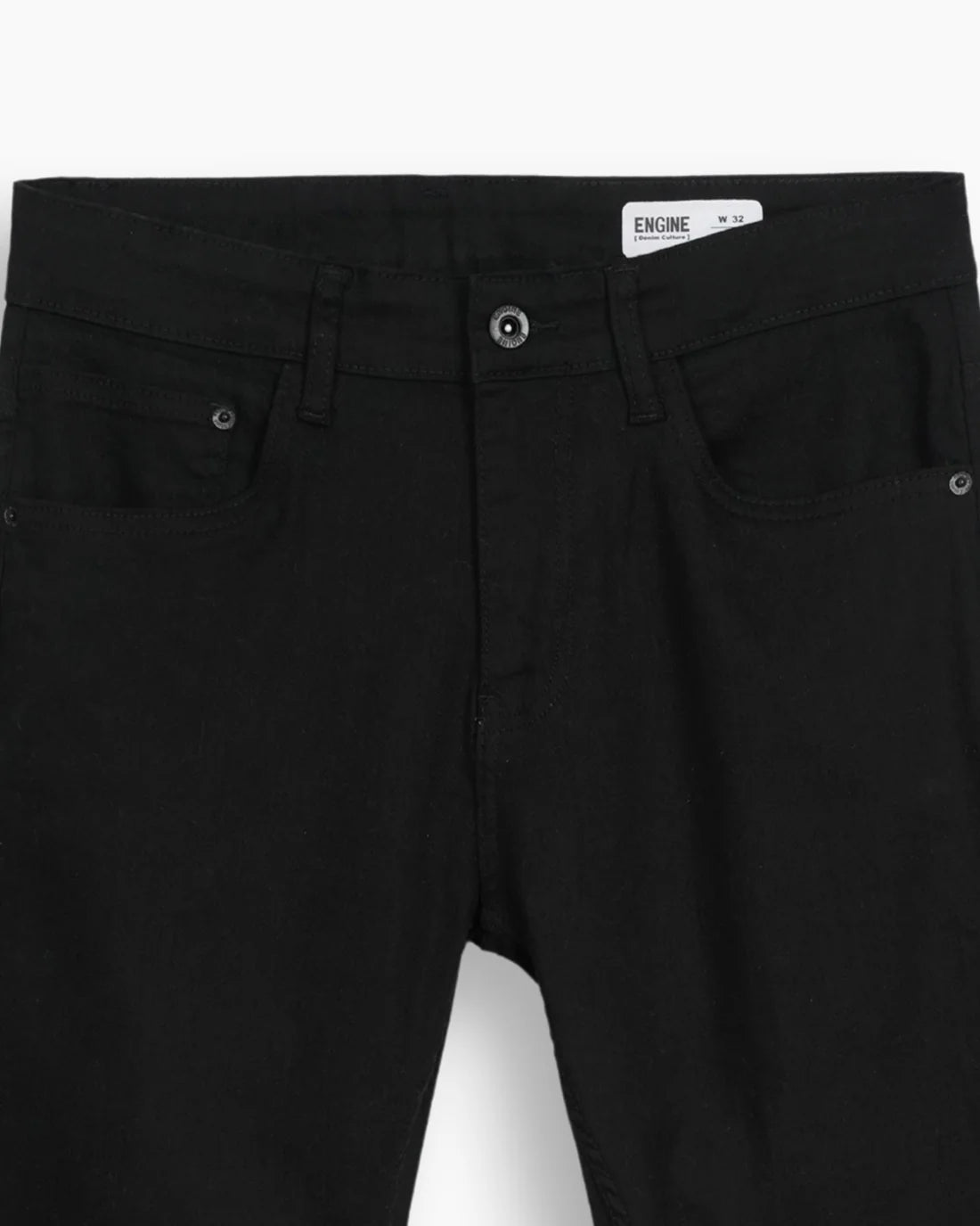 Men Slim Fit Black Denim