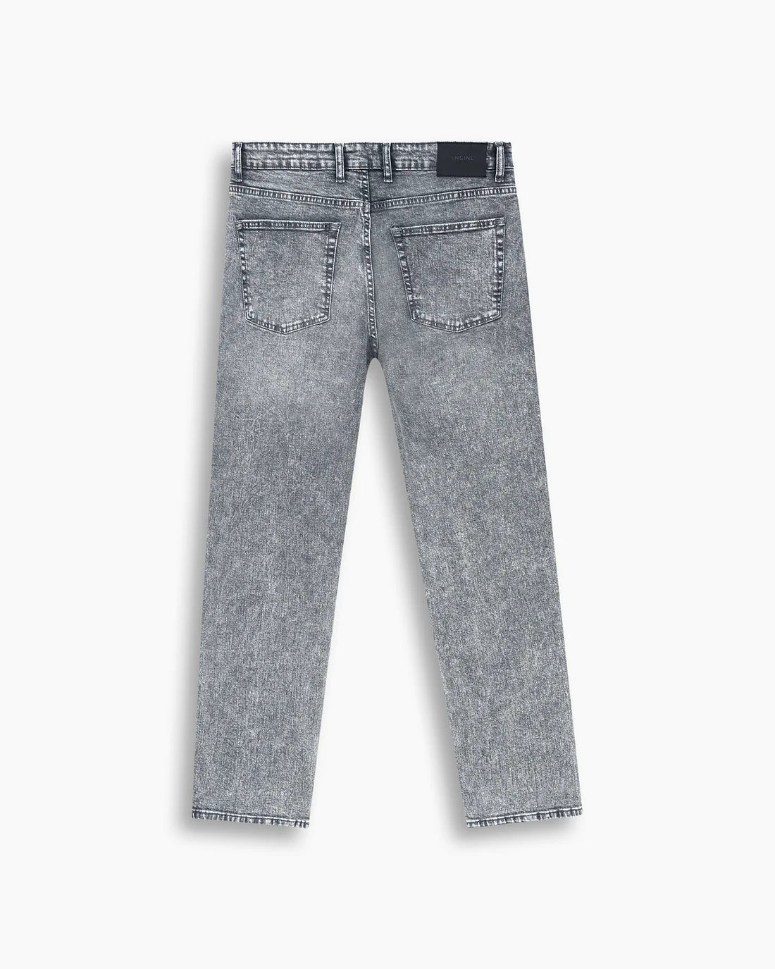 Men Straight Fit Charcoal Grey Denim