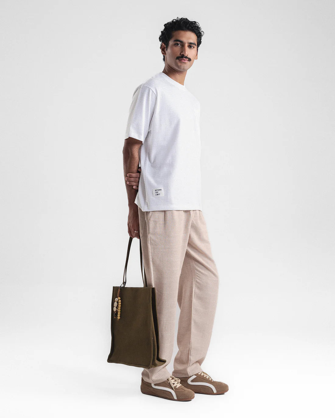 Men White Pocket T Shirt