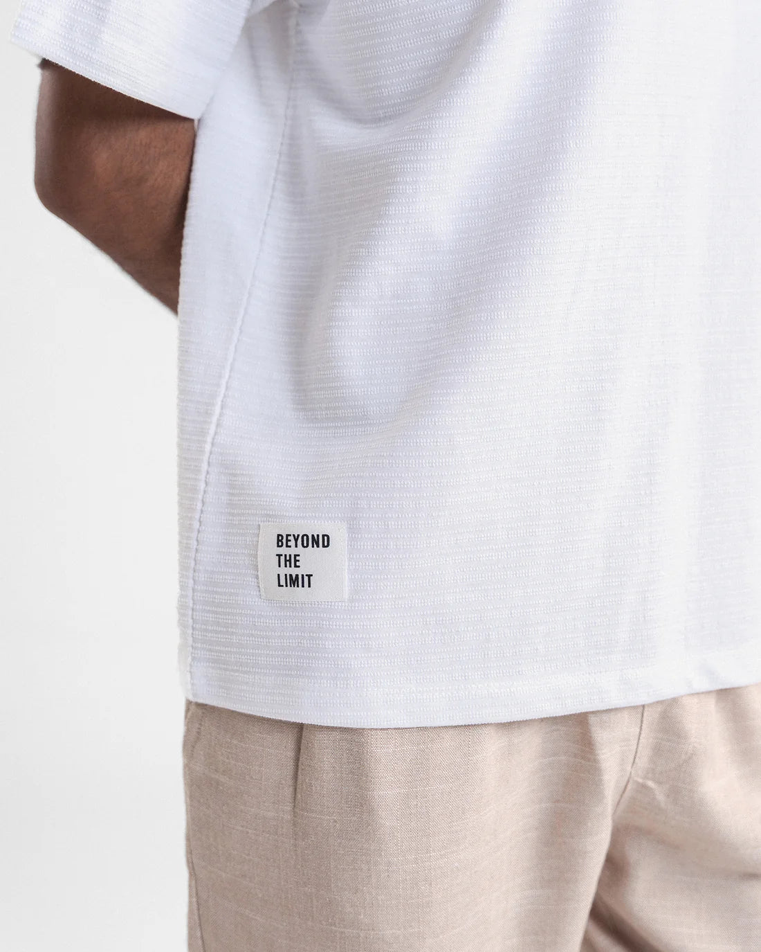 Men White Pocket T Shirt