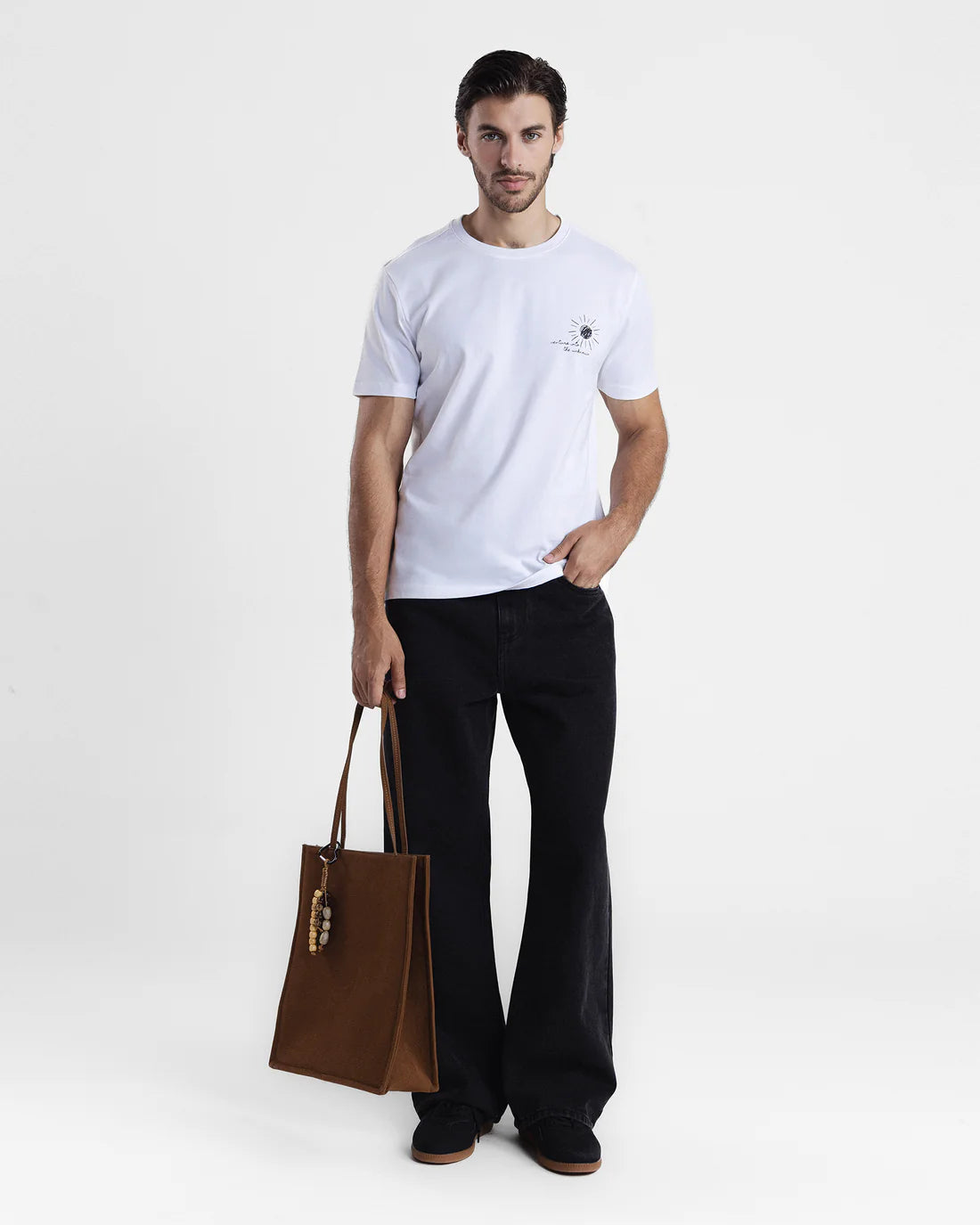 Men White T Shirt