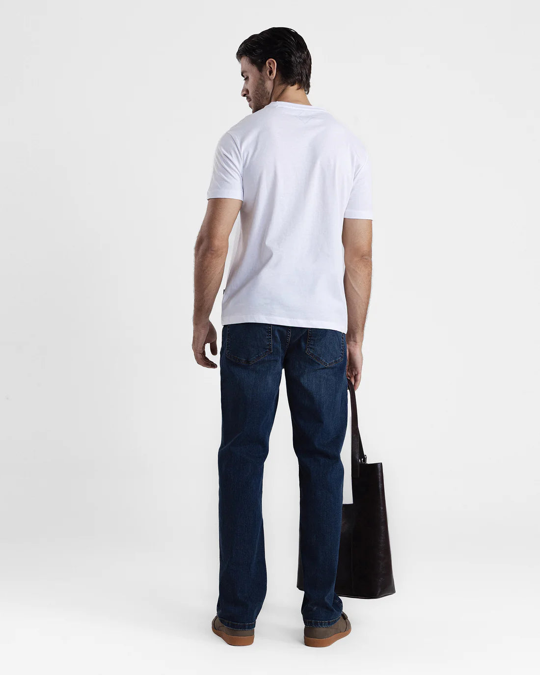 Men Graphic Short Sleeve White Tee