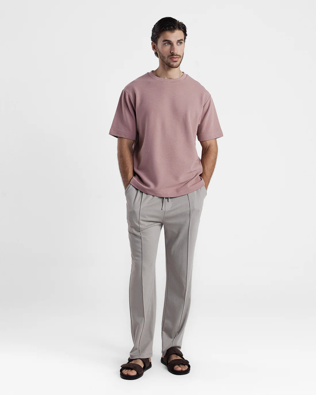 Men Burnt Pink T Shirt