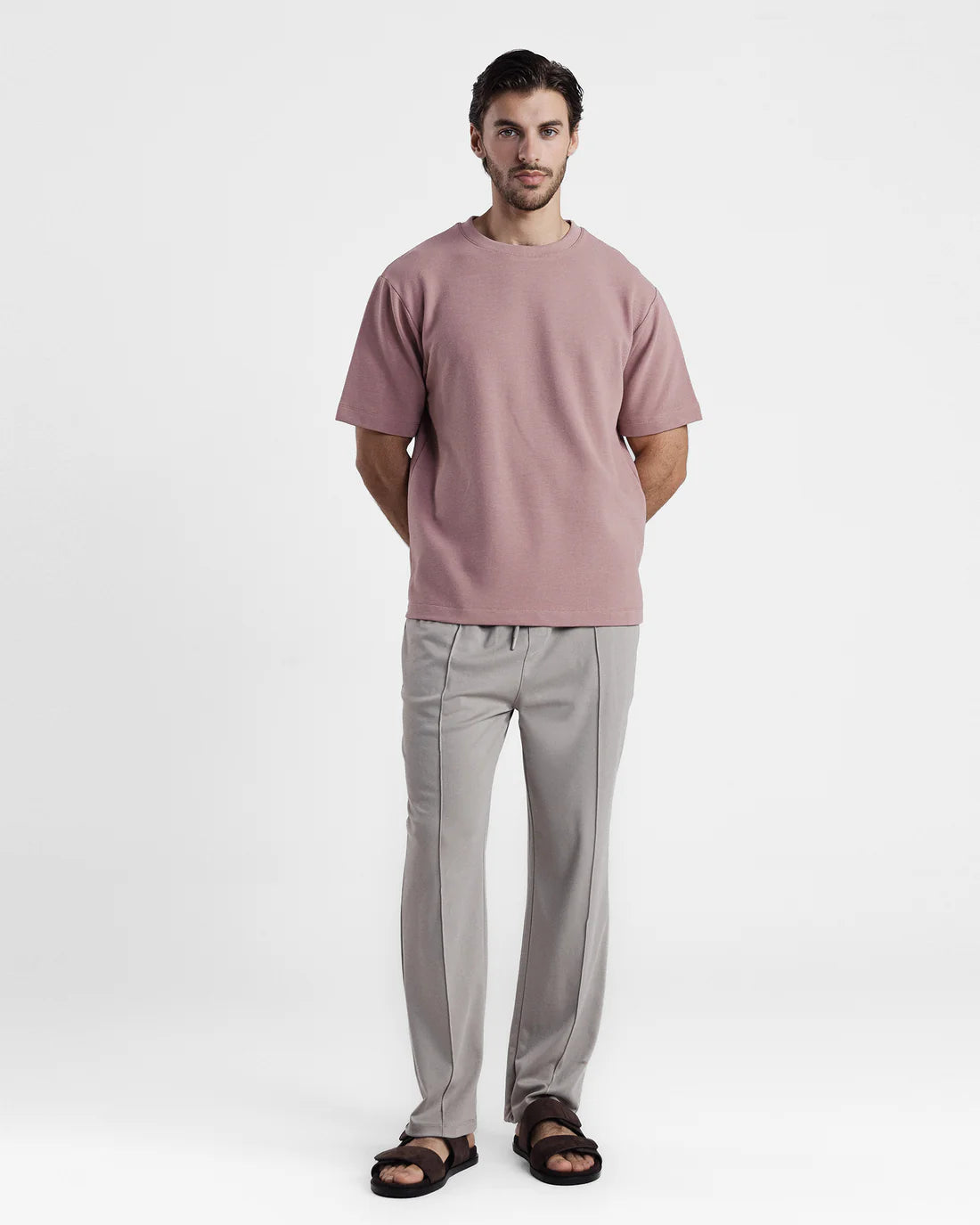 Men Burnt Pink T Shirt