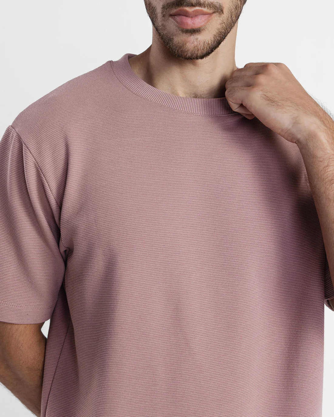 Men Burnt Pink T Shirt