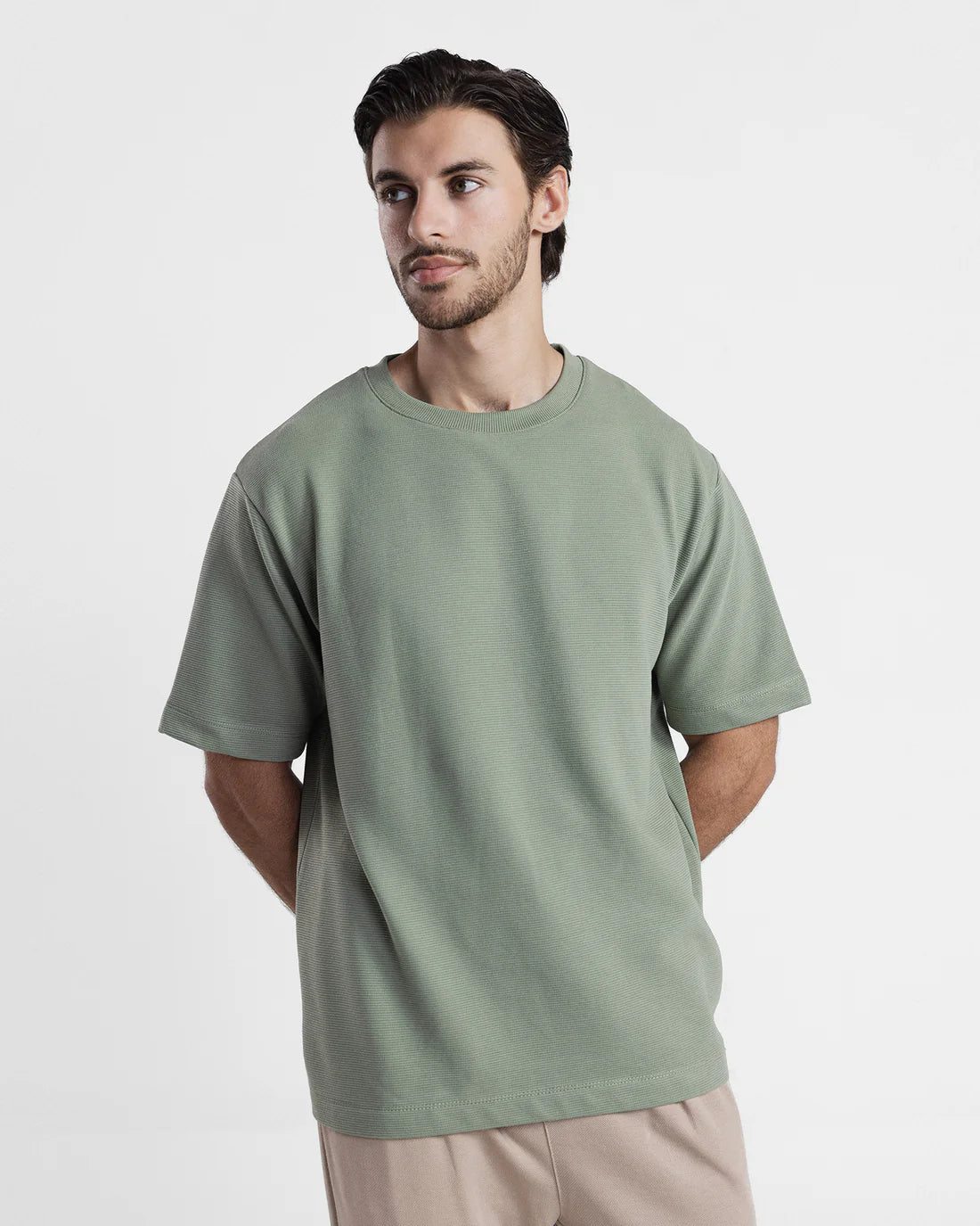 Men Sage Green T Shirt