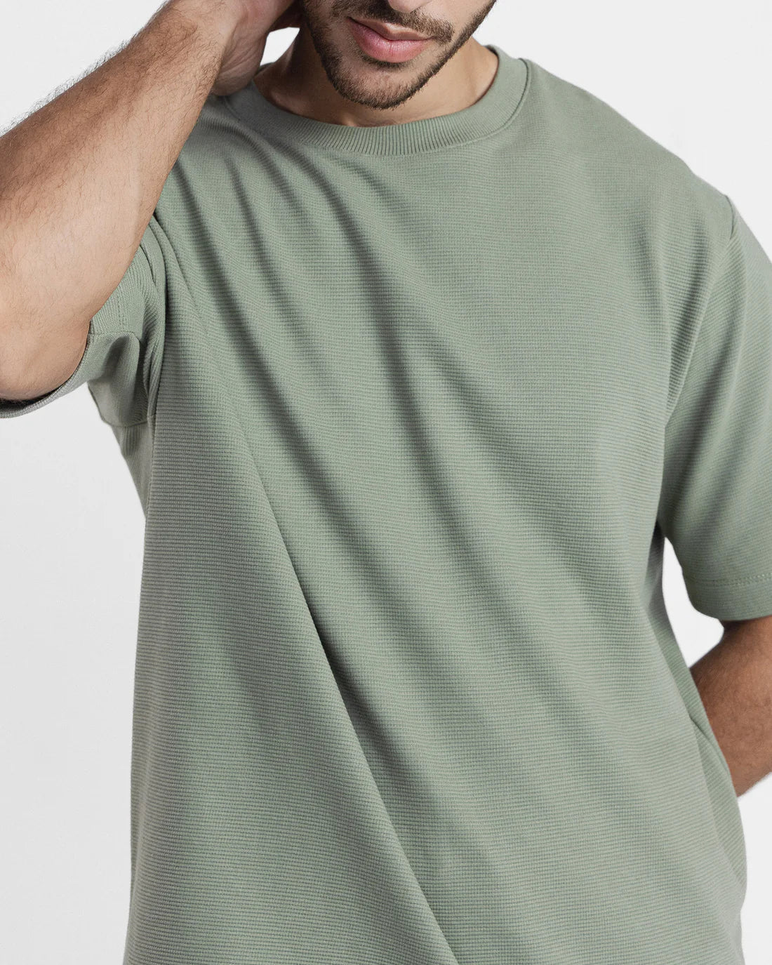 Men Sage Green T Shirt