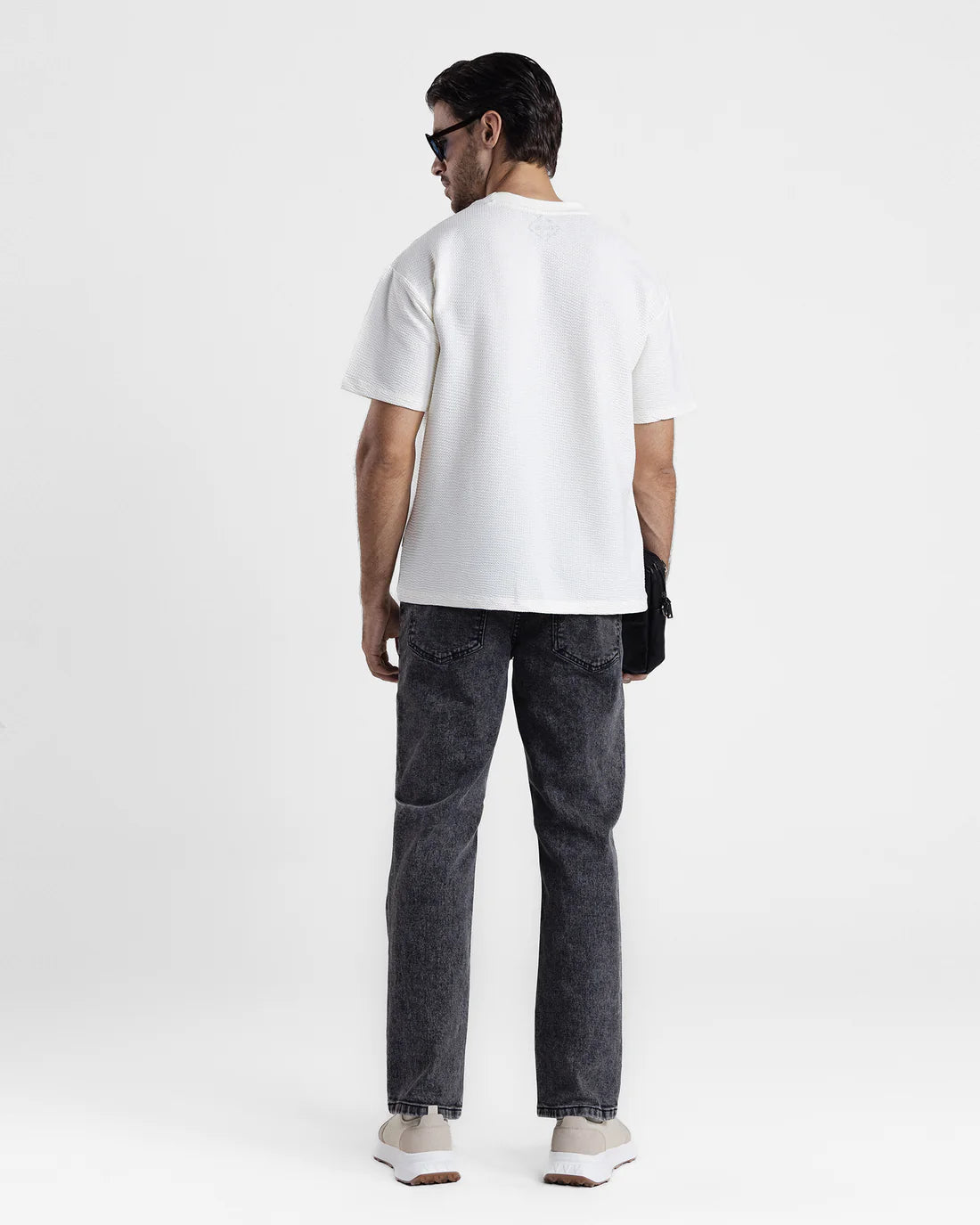 Men Straight Fit Grey Denim