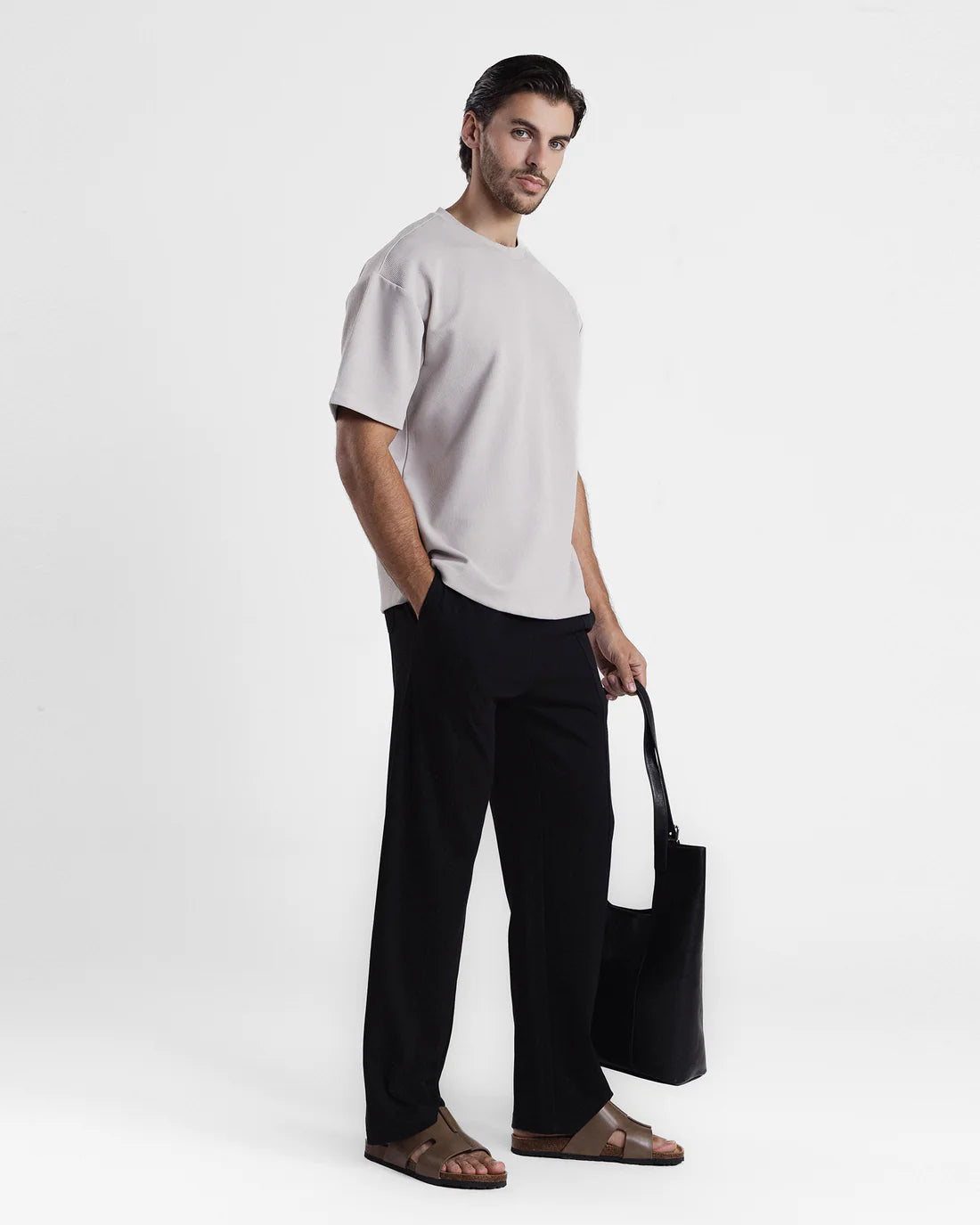 Men Grey T Shirt