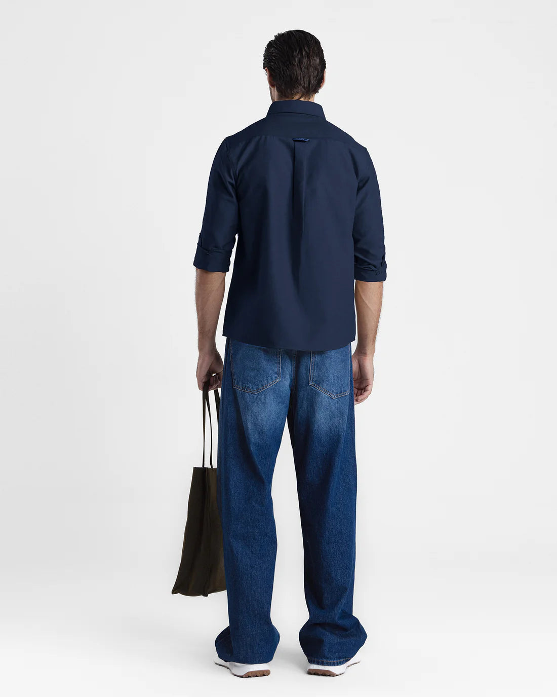Men Regular Fit Navy Blue Casual Shirt