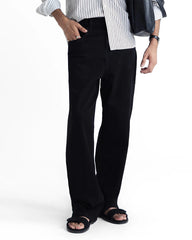 Men Baggy Fit Black Denim