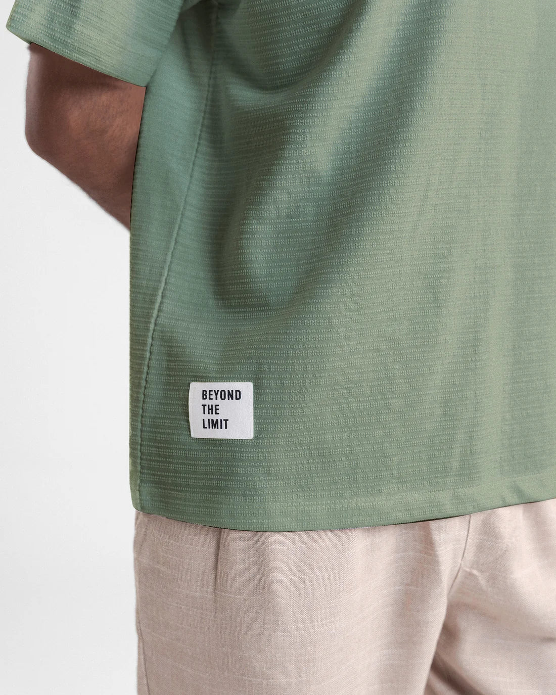 Men Sage Green Pocket T Shirt